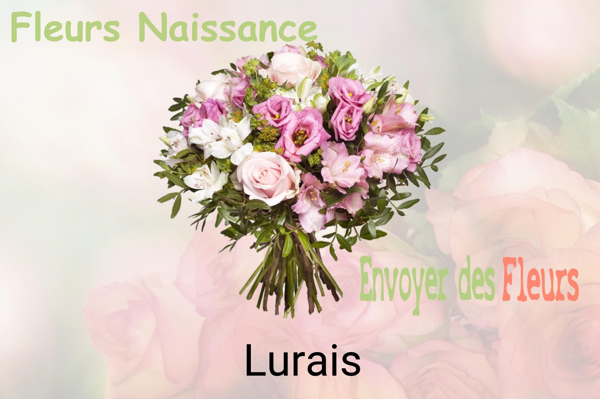 Bouquet de fleurs de naissance livré à Lurais